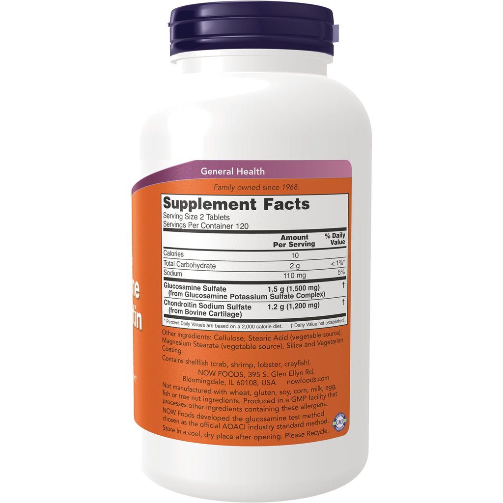 NWF676 | Back of white supplement bottle showing orange label with Supplement Facts panel and ingredient warnings - Thumbnail