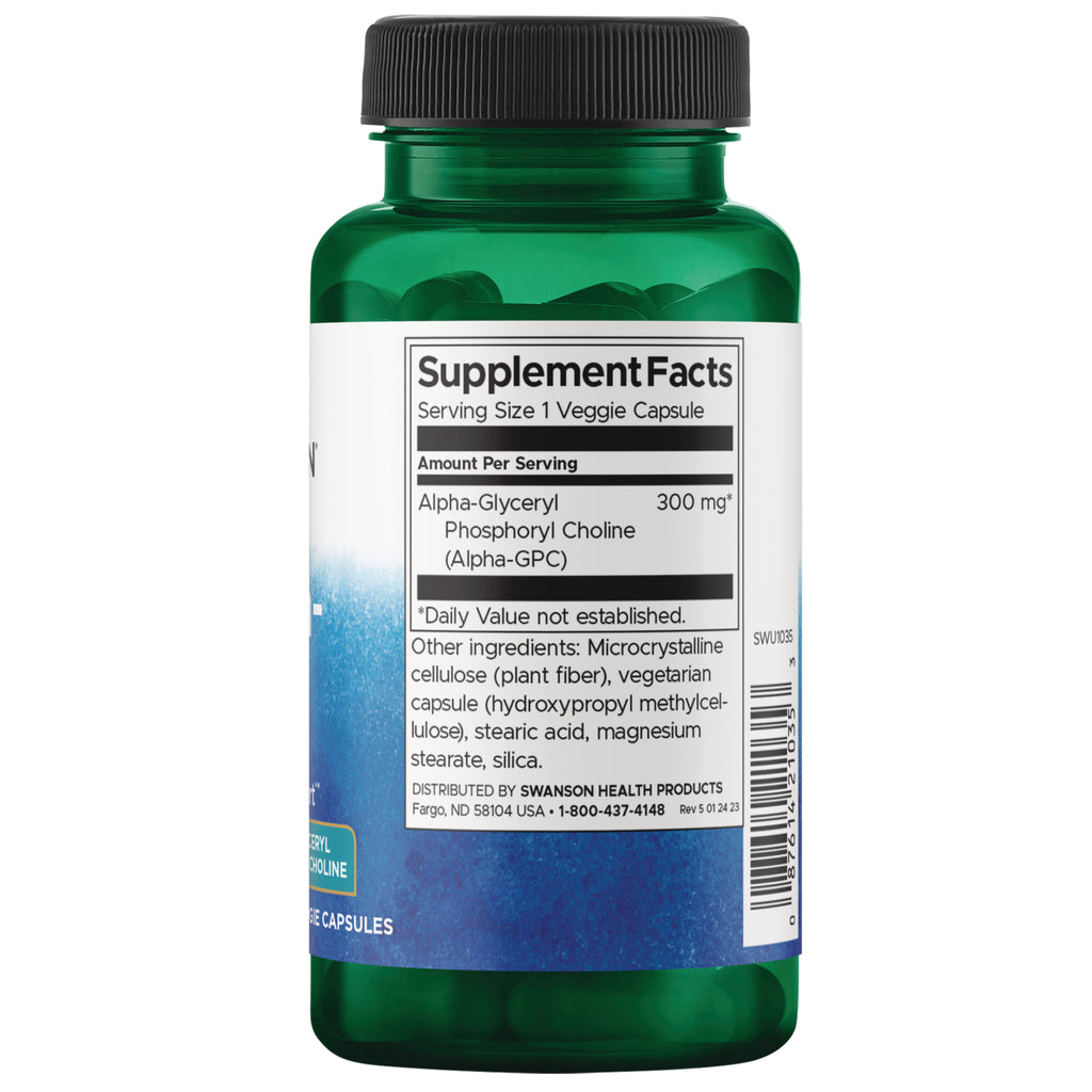 SWU1035 | Back label with supplement facts and serving information - Thumbnail