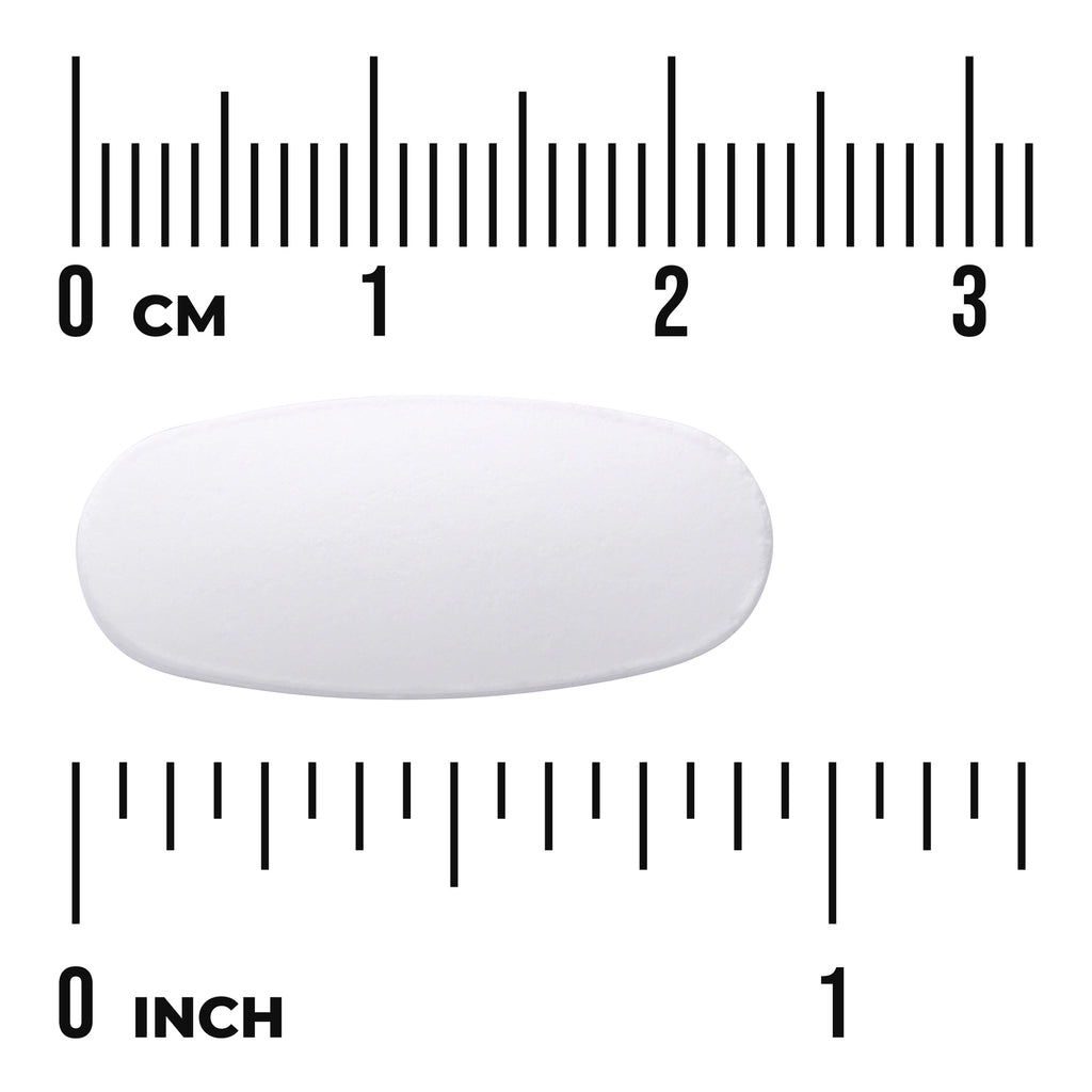SW810 | White oblong tablet with size scale in cm and inches - Thumbnail
