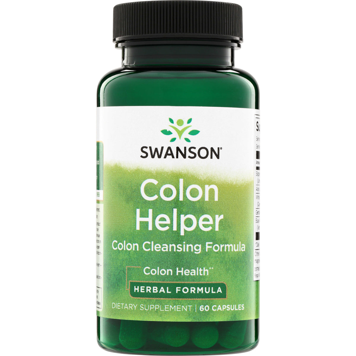 SW1761 | Swanson Colon Helper Colon Cleansing Formula, Herbal Formula, dietary supplement, 60 capsules