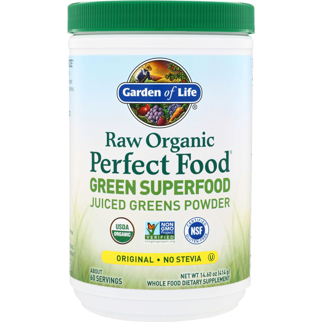 GLF170 | Garden of Life Raw Organic Perfect Food Green Superfood Juiced Greens Powder, Original No Stevia - Thumbnail