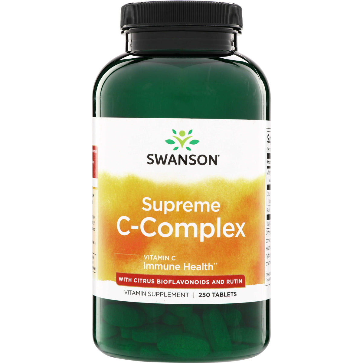 SW1720 | Swanson Supreme C-Complex vitamin C supplement, 250 tablets, with citrus bioflavonoids and rutin
