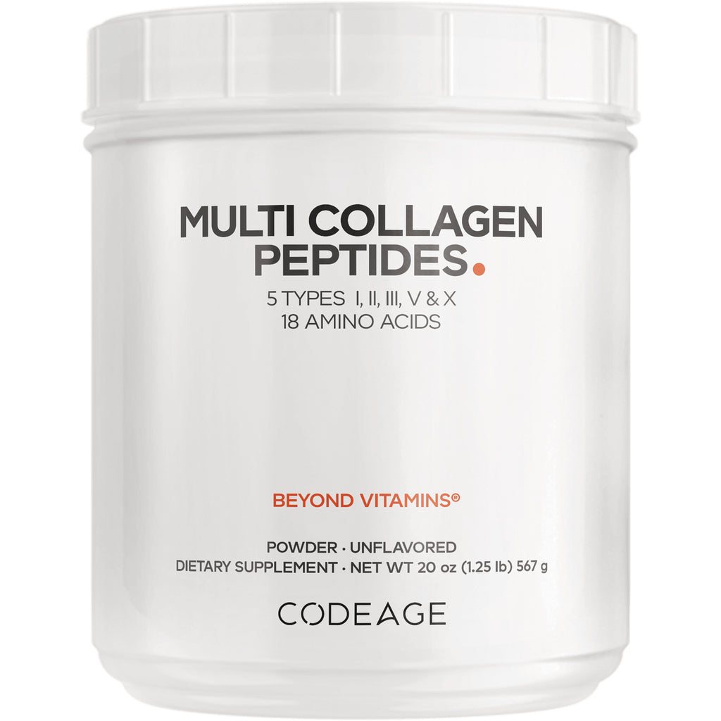 CDG009 | White Codeage jar labeled Multi Collagen Peptides powder unflavored 20 oz - Thumbnail