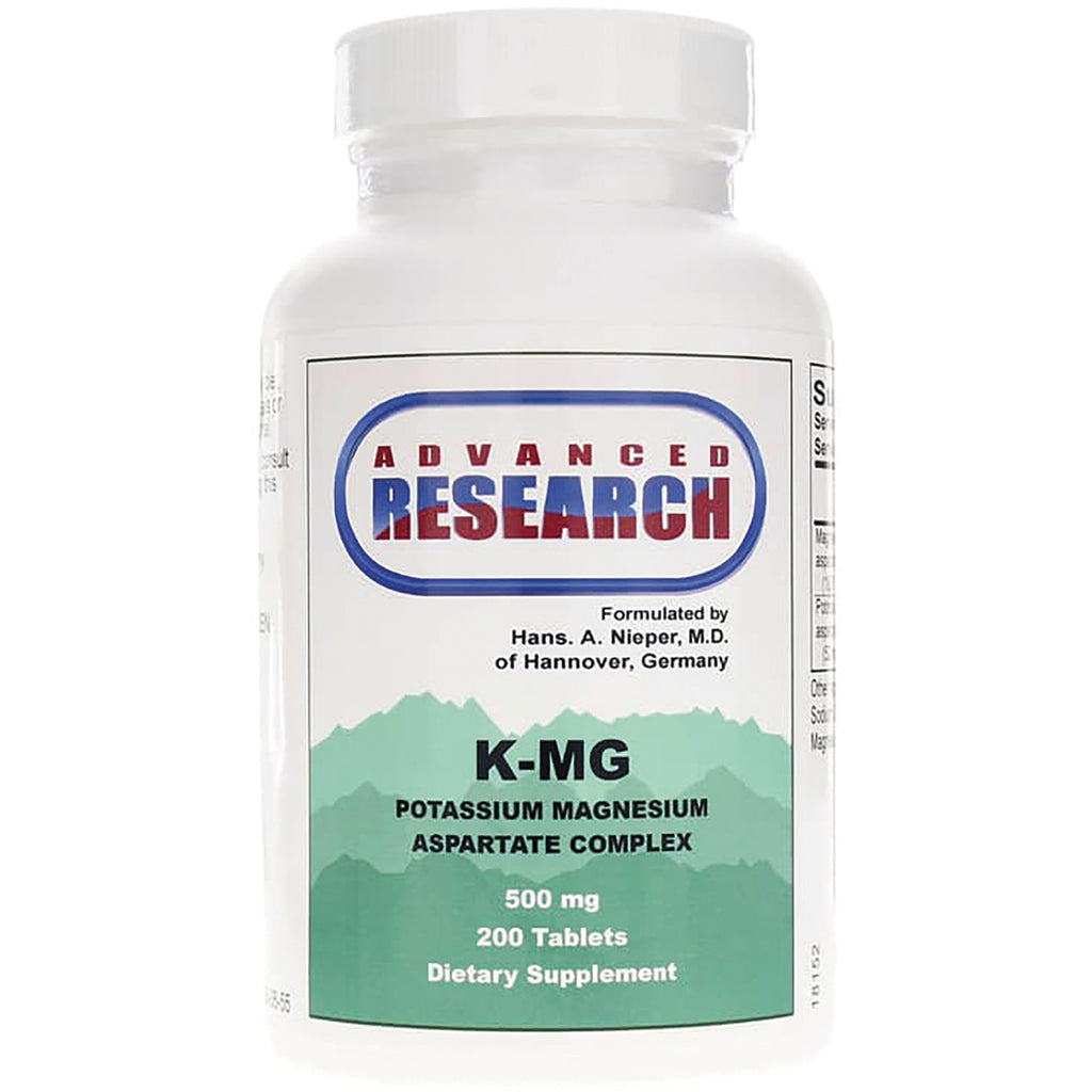 ADR020 | Advanced Research K-MG potassium magnesium aspartate complex 500 mg, 200 tablets dietary supplement - Thumbnail