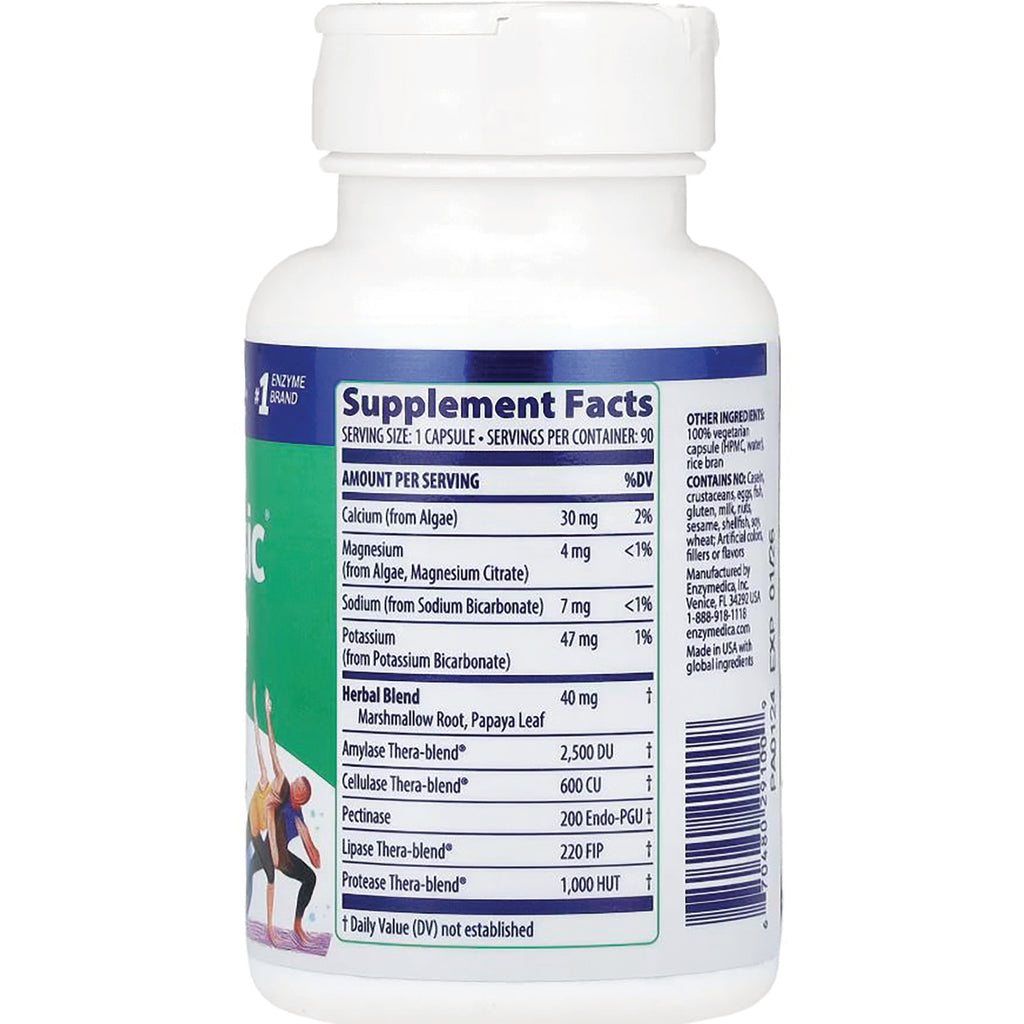 EMD034 | back of white supplement bottle showing Supplement Facts panel listing serving size, amounts per serving and ingredients - Thumbnail