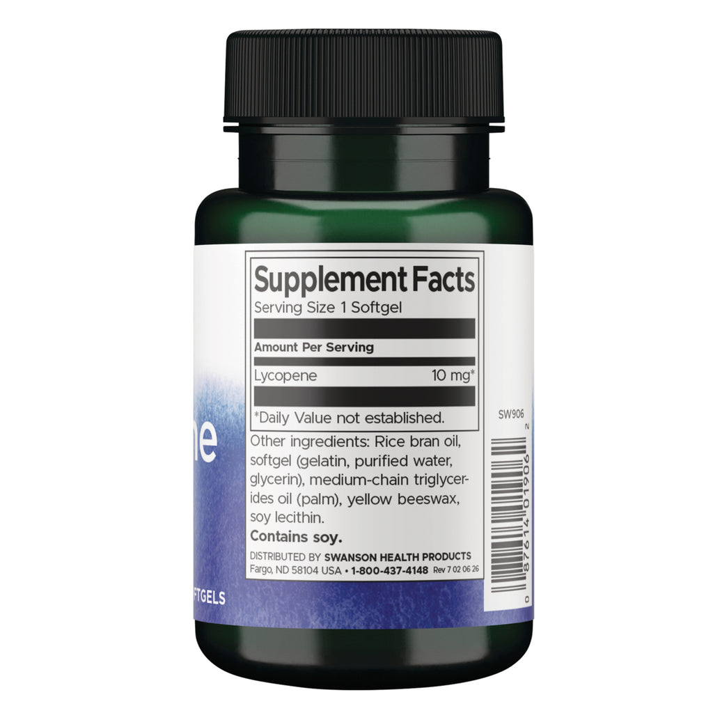 SW906 | Back label with supplement facts and serving information - Thumbnail