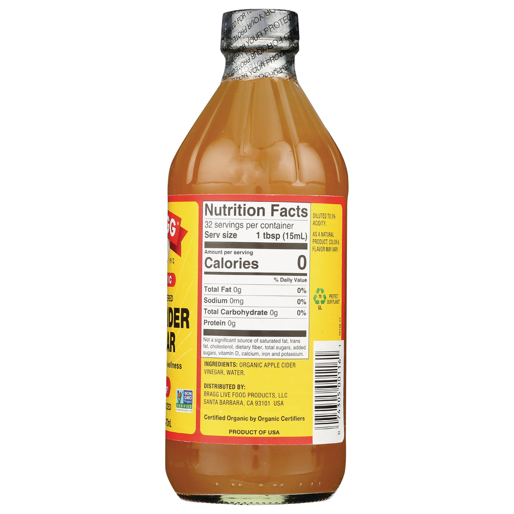 BR005 | Back of amber bottle showing Nutrition Facts label, ingredients list and barcode - Thumbnail