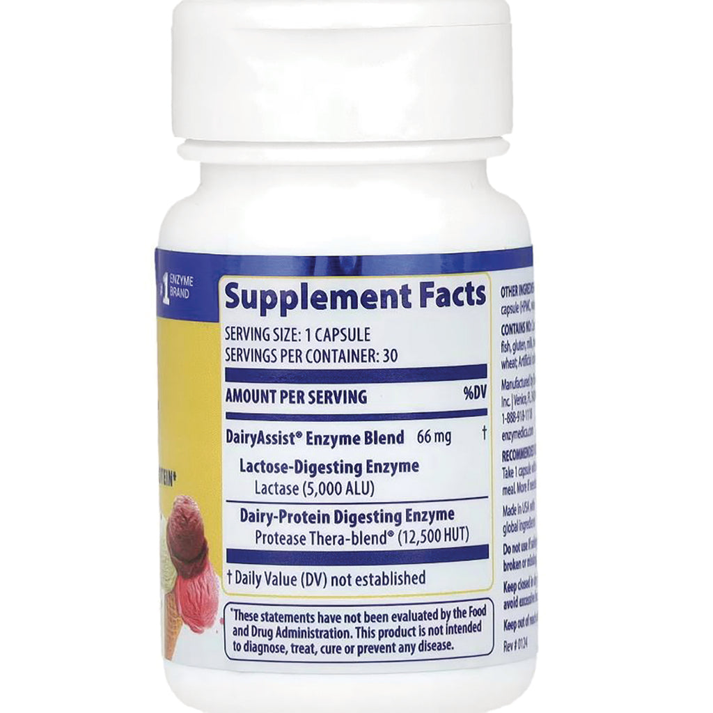 EMD056 | bottle back showing Supplement Facts label with serving size 1 capsule and ingredient blend details - Thumbnail