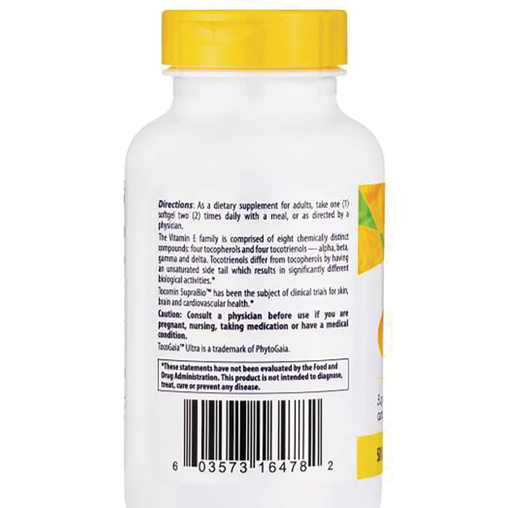 HRG036 | back of white supplement bottle with yellow cap showing directions text and barcode - Thumbnail