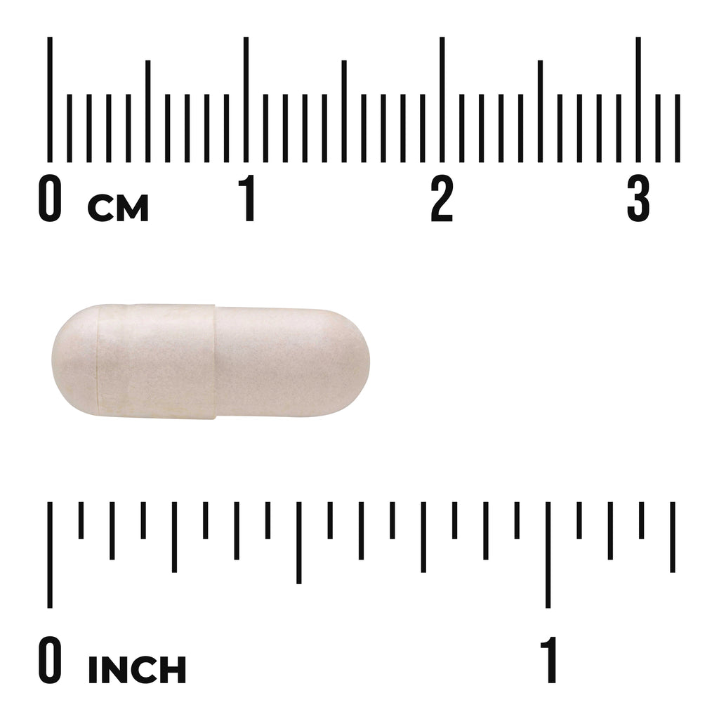 SWU963 | White capsule centered with centimeter and inch rulers showing size, visible text 'CM' and 'INCH' - Thumbnail