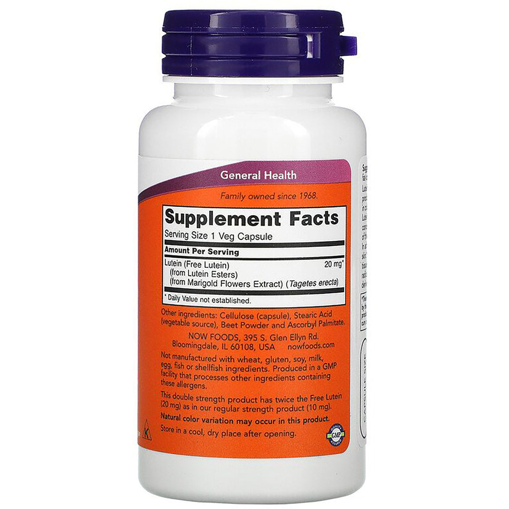 NWF254 | back of white supplement bottle showing Supplement Facts label and ingredient information - Thumbnail