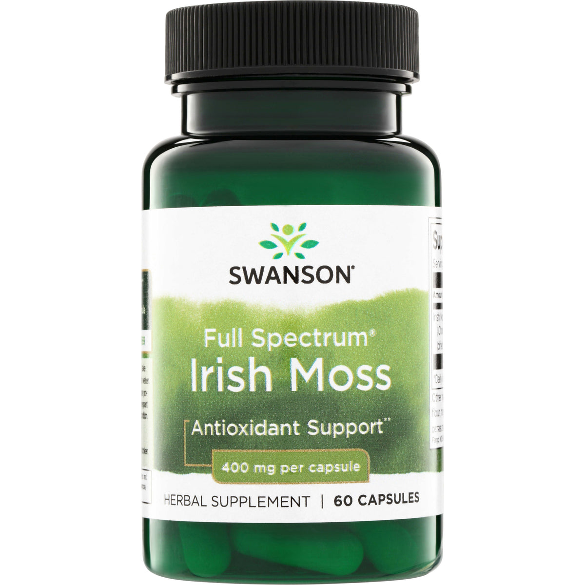 SW1291 | Swanson Full Spectrum Irish Moss, Antioxidant Support, 400 mg per capsule, 60 capsules