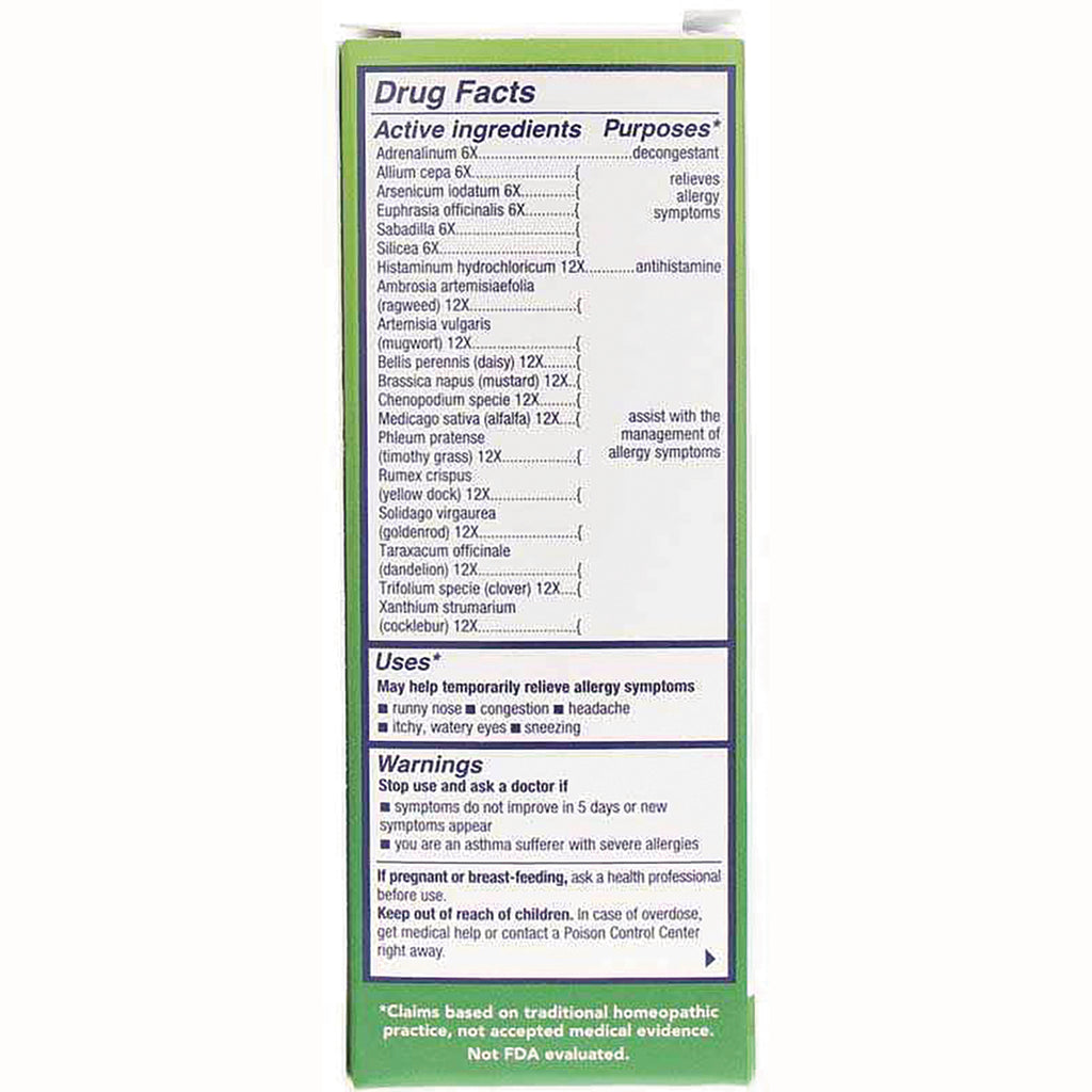 NTB041 | Back of product box showing Drug Facts, active ingredients list, uses and warnings - Thumbnail