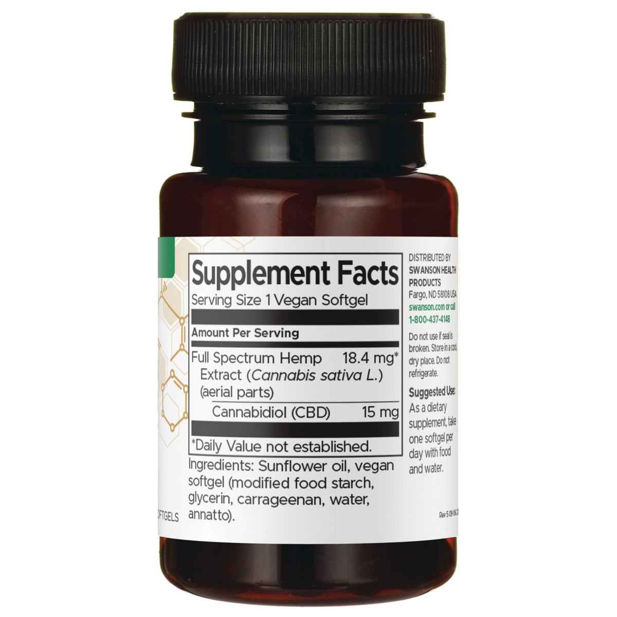 SWU1080 | Back label with Supplement Facts