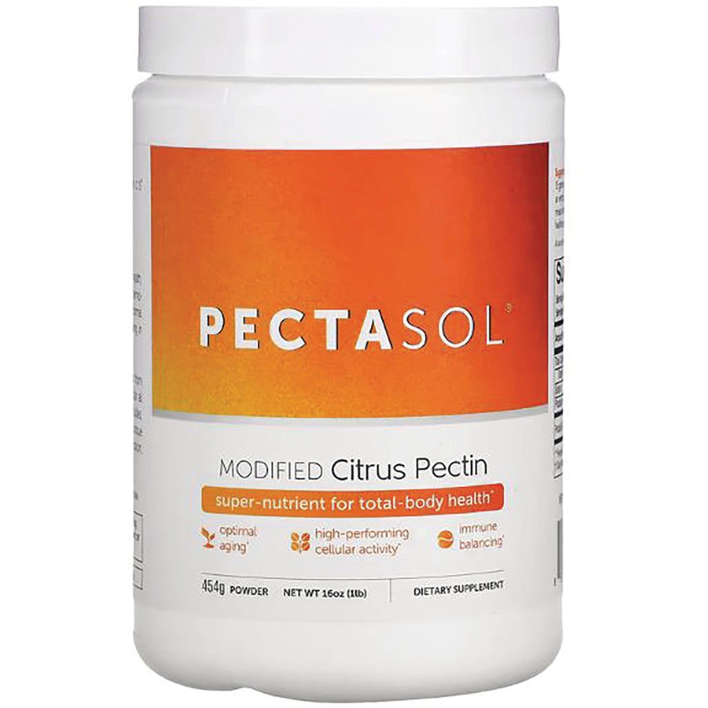 ECN002 | PECTASOL modified citrus pectin powder jar front label showing 454g and product name - Thumbnail