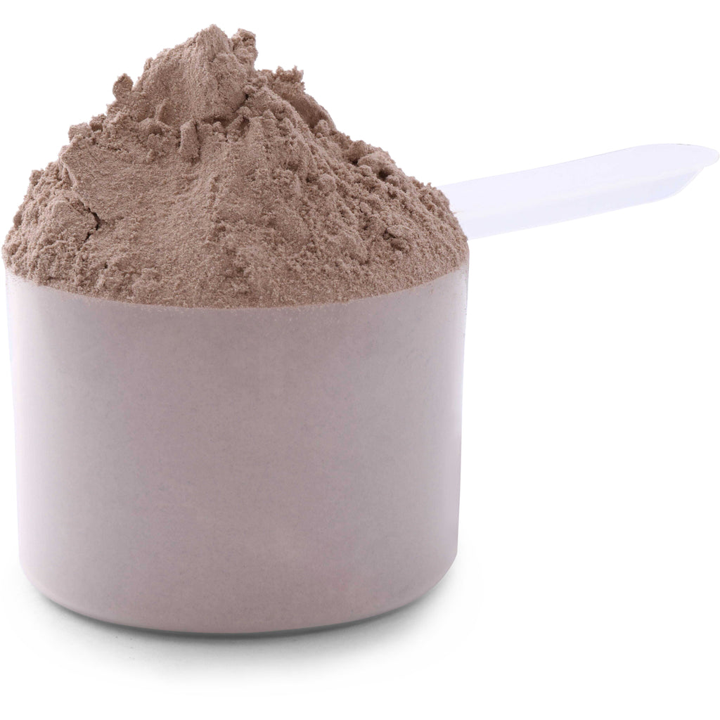 SW1918 | Brown powdered supplement in a clear measuring scoop - Thumbnail