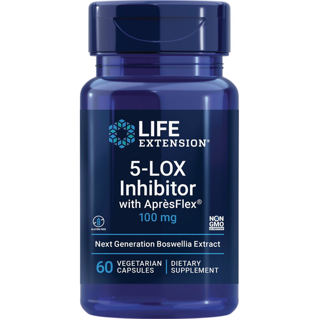 LE176 | Life Extension 5-LOX Inhibitor 100 mg bottle, 60 vegetarian capsules dietary supplement - Thumbnail