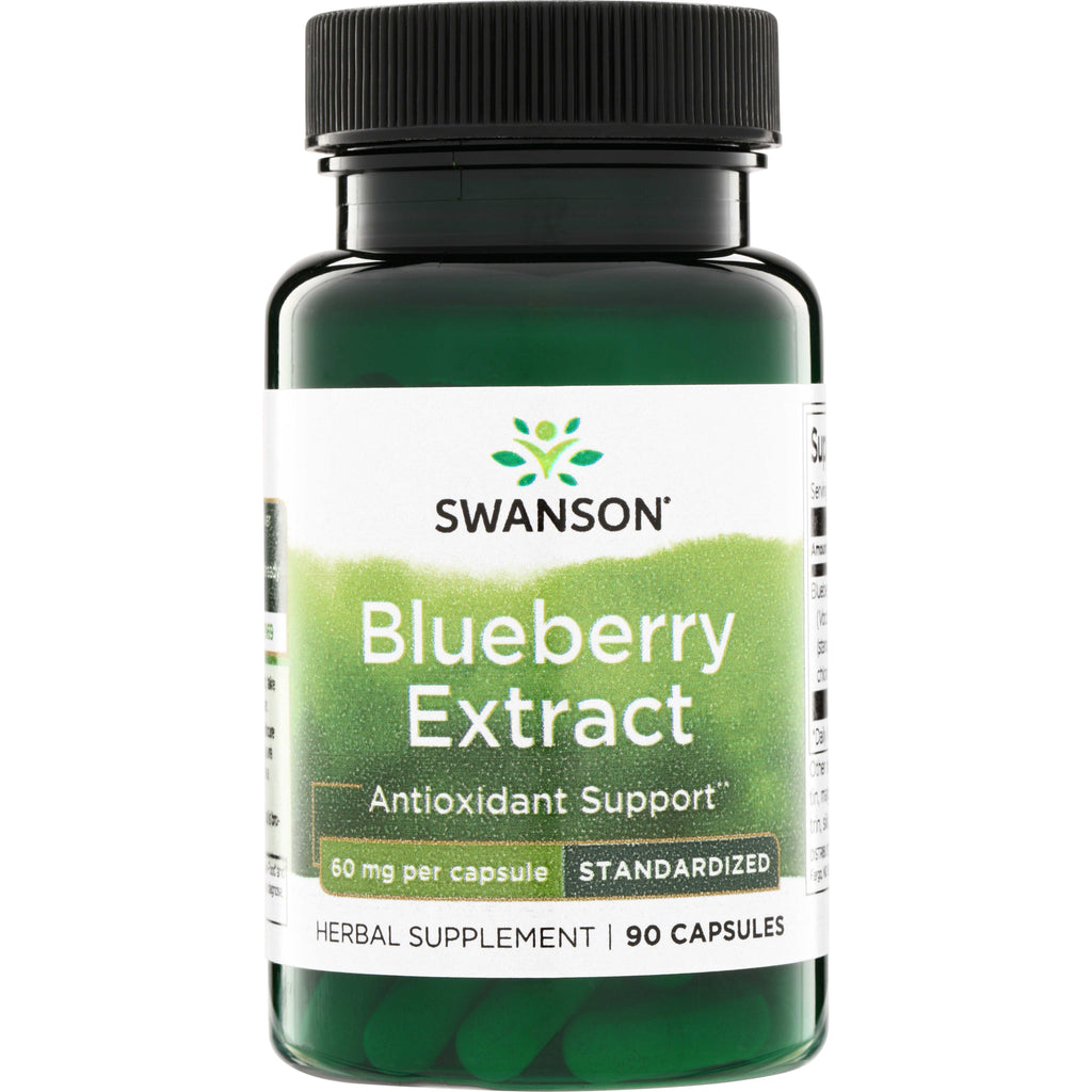 SWH095 | Swanson Blueberry Extract, antioxidant support, 60 mg per capsule, 90 capsules - Thumbnail